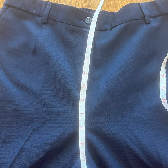 Pendleton Vintage Navy Wool Pants High Waisted Ankle Crop 10P - Picture 6 of 9